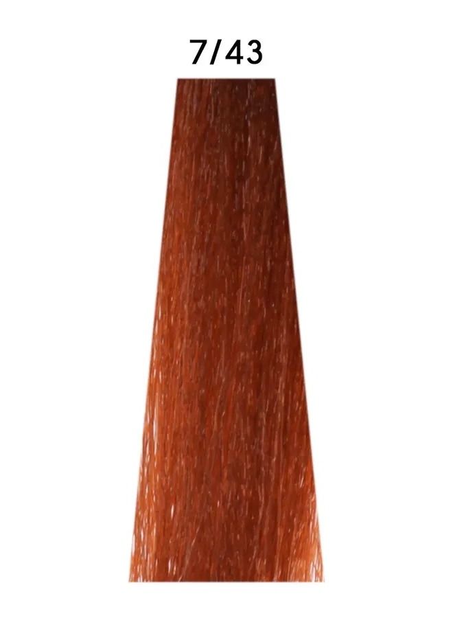 Alter Ego Italy Technofruit Hair Color 7/43 Blonde Copper Golden 100ml - Image 2