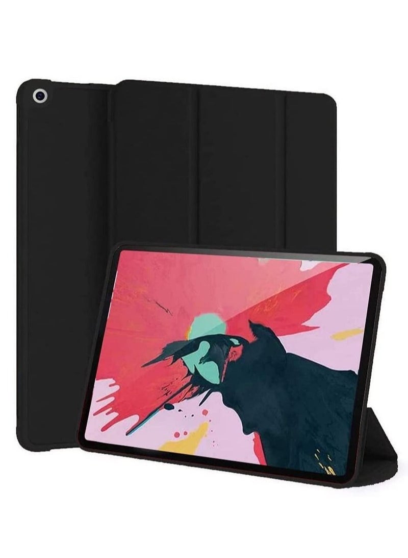 ELTRAZONE iPad Case 10.2 inch Compatible with iPad 9th Gen (2021)/ 8th Gen (2020)/7th Gen (2019), Slim Stand Hard Back Shell Protective Leather Smart Cover Trifold Stand (black) - Image 1