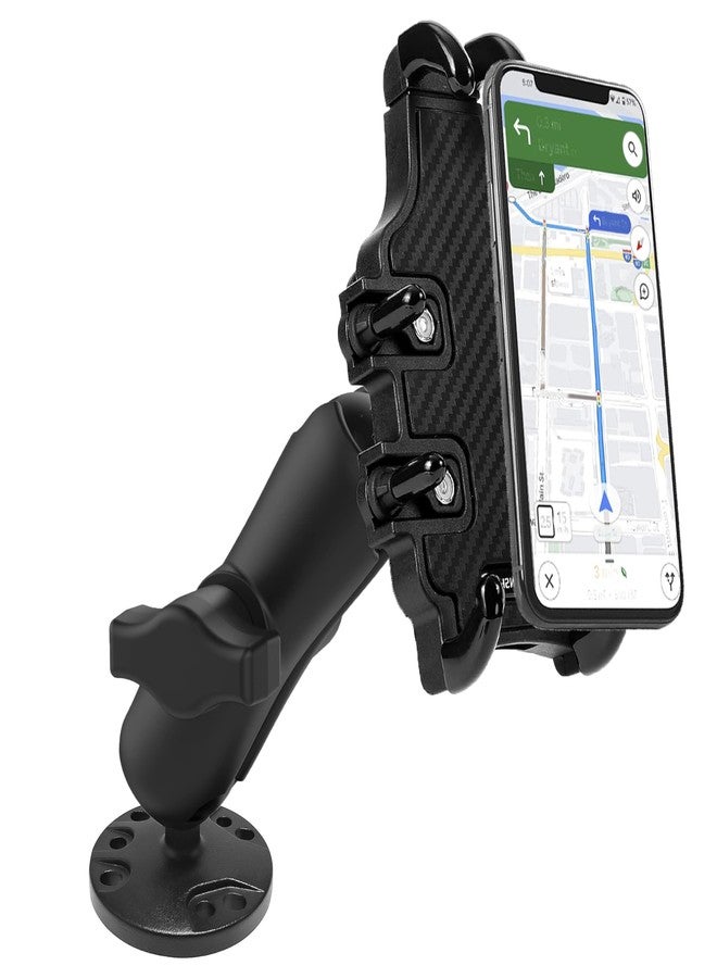 AceTaken Drill-Down Dash-Board Phone Mount Holder Compatible with Samsung Galaxy S24 S23 S22 and iPhone 15 pro Max 14 13 12 11 Cell-Phones (5.5'' Length) - Image 1