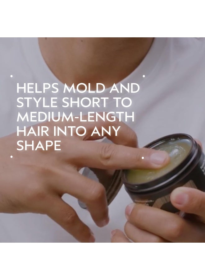 Aveda Men Pure-Formance Pomade | Strong Hold Hair Pomade | Non-Greasy Formula | Water-Based | Short to Medium-Length Hair, 2.5 Ounce - Image 2
