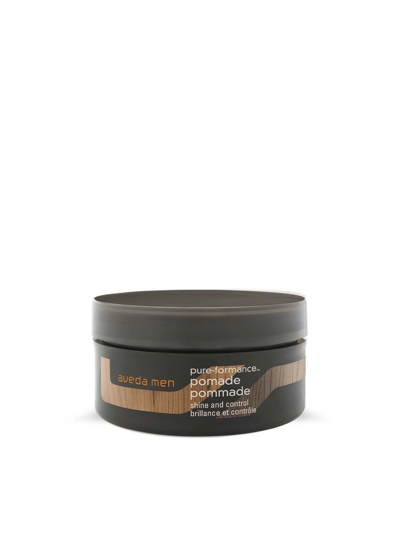 Aveda Men Pure-Formance Pomade | Strong Hold Hair Pomade | Non-Greasy Formula | Water-Based | Short to Medium-Length Hair, 2.5 Ounce - Image 1