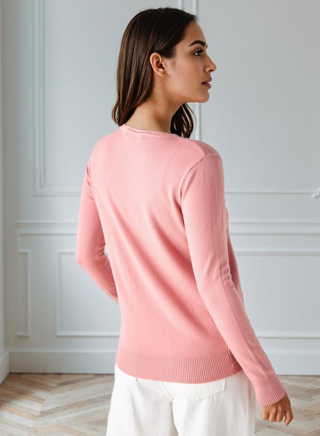 تواكستريمز كارديجان  بنقوش وياقة على شكل - Image 3