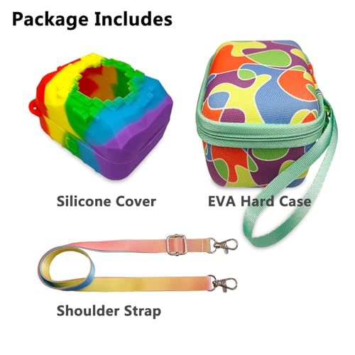 JCHPINE Hard Carrying Case and Silicone Cover for Bitzee Magicals Interactive Toy Digital Pet, Accessories Case for Bitzee Magicals Virtual Electronic Pets (Multicolor) - Image 3
