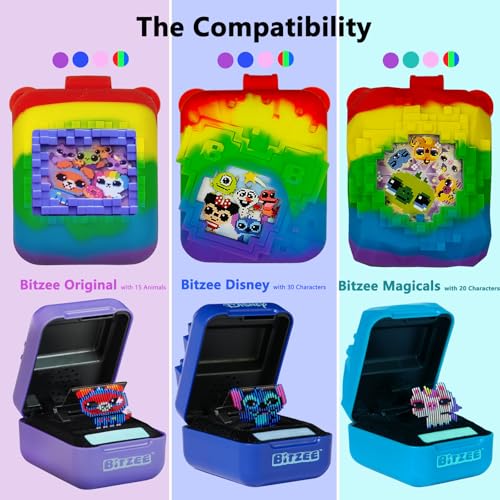 JCHPINE Hard Carrying Case and Silicone Cover for Bitzee Magicals Interactive Toy Digital Pet, Accessories Case for Bitzee Magicals Virtual Electronic Pets (Multicolor) - Image 5