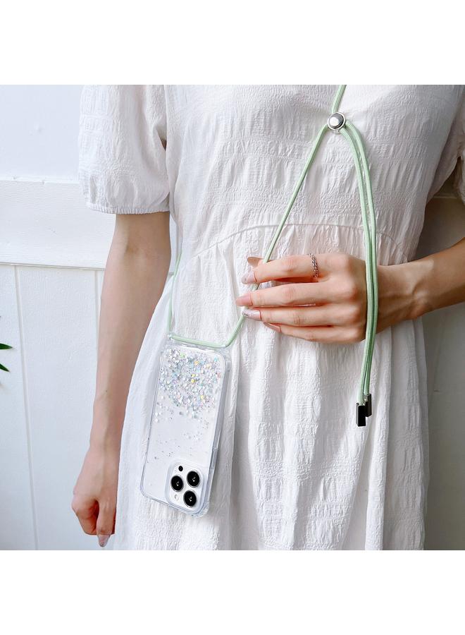 S-TOP Case For iPhone 13 Lanyard Glitter Epoxy Clear Phone Case - Image 5