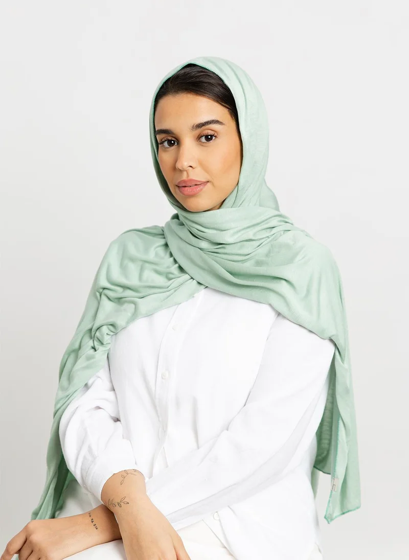 Kaafmeem Mint - Cotton Jersey Tarha