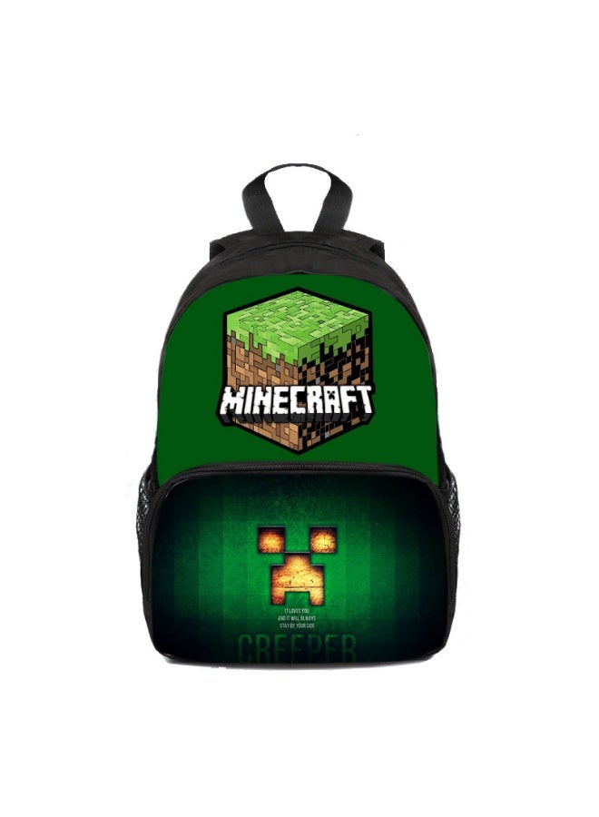 ماين كرافت على ظهره الحقائب المدرسية للمراهقين وطلاب المدارس الابتدائية الرجال والنساء الترفيه الرياضة الظهر - Image 1