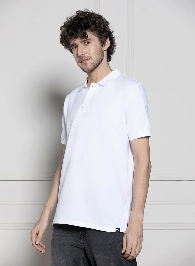 Dennis Lingo White T-Shirt for Men - Regular Fit, Classic