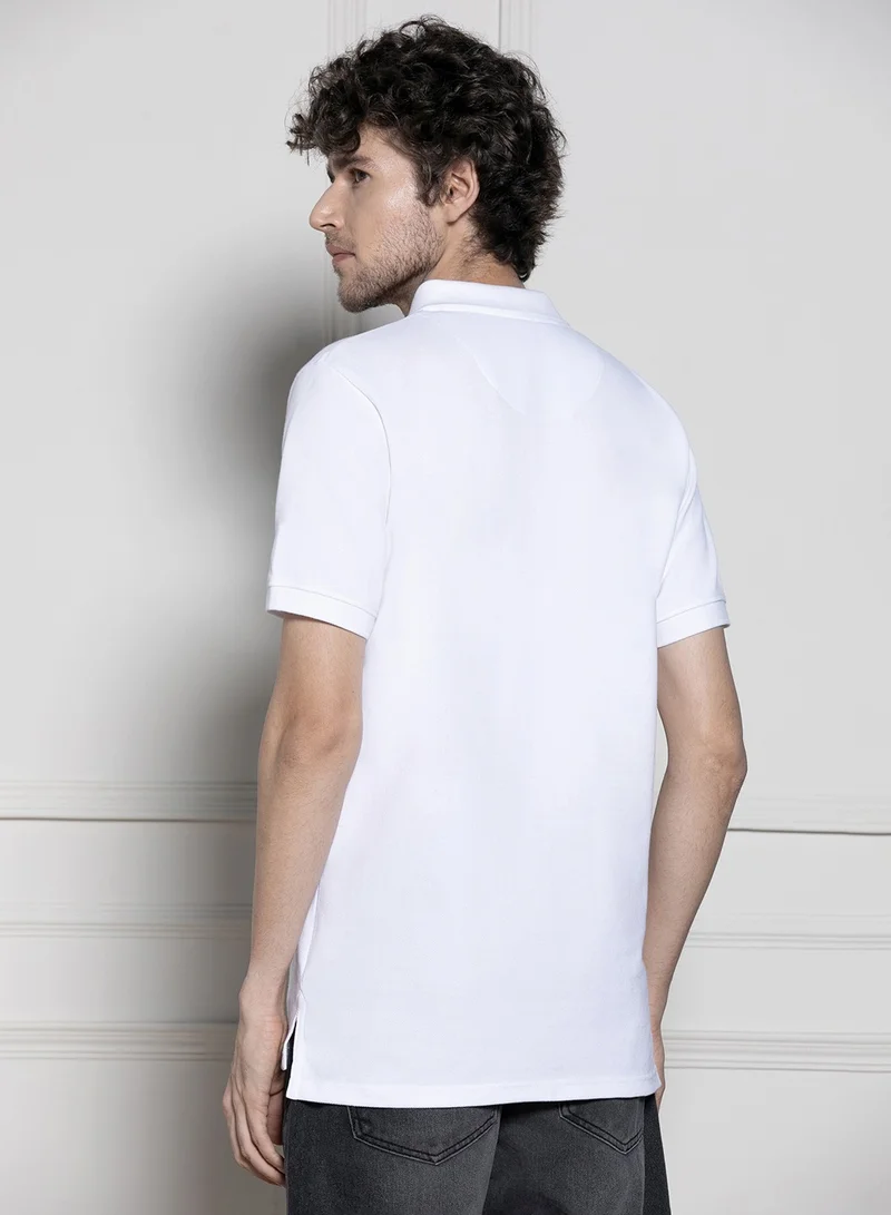 Dennis Lingo White T-Shirt for Men - Regular Fit, Classic
