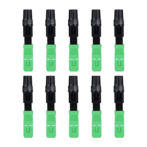 Duogalia-FTTH SC/APC Fiber Quick Connector, Optic Fiber Fast Connector Adapter for CATV Network (10 Pack) - Image 1