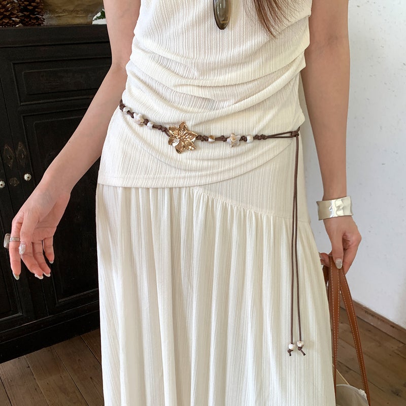 Vintage Bohemian Shell Starfish Beaded Waist Belt for Women Beach Vacation Style - Image 4