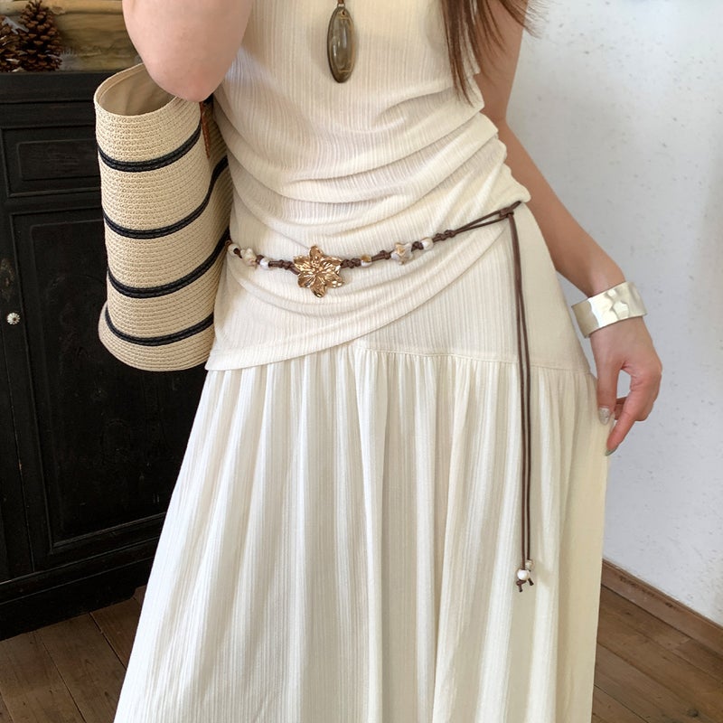Vintage Bohemian Shell Starfish Beaded Waist Belt for Women Beach Vacation Style - Image 3