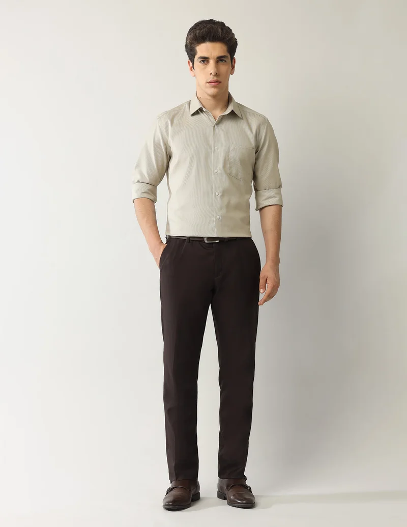 Arrow Dark Brown ARAJSH0155 ME. KHAKI Mens Shirt for Men | Best Price UAE