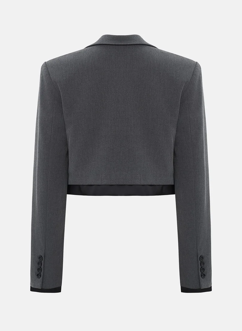 Lichi Double material cropped jacket
