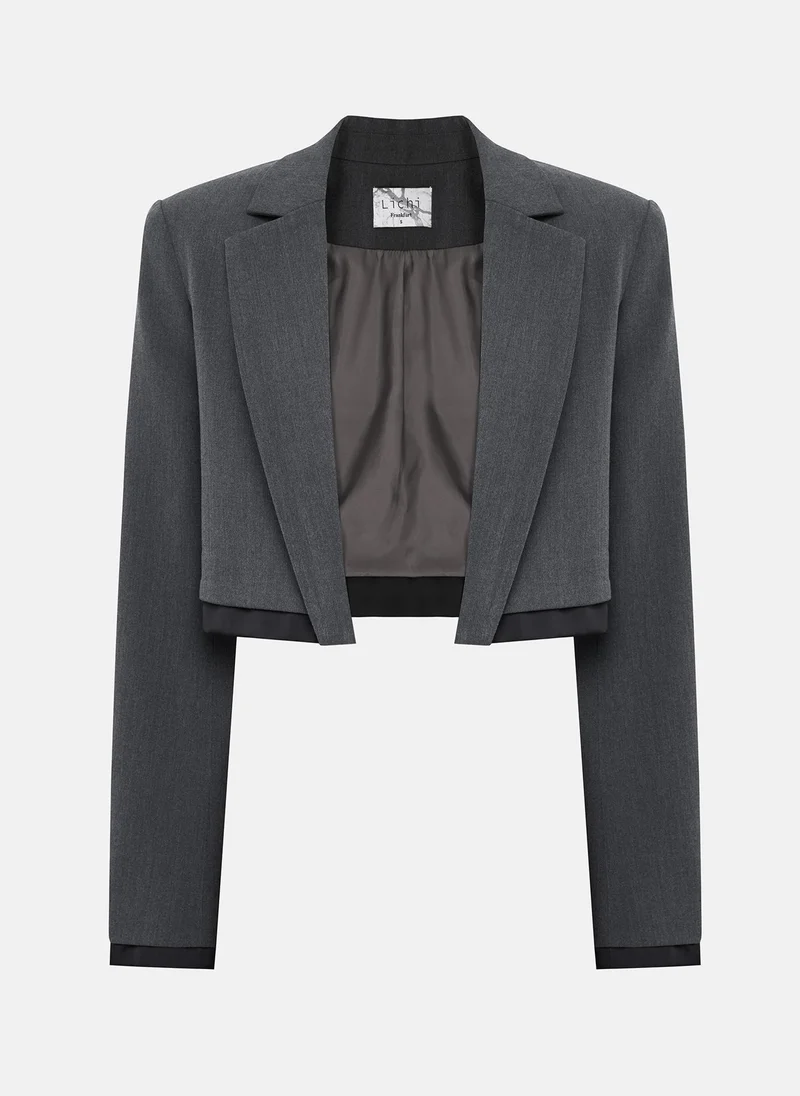 Lichi Double material cropped jacket