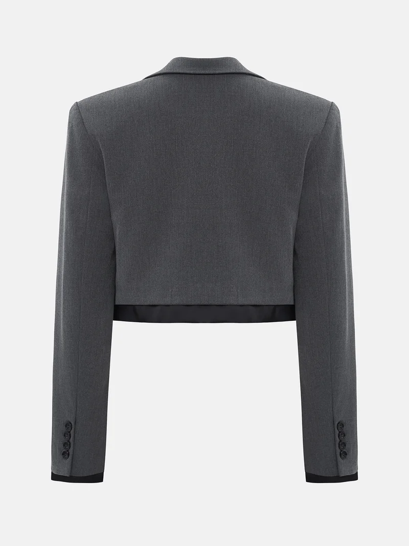 Lichi Double material cropped jacket