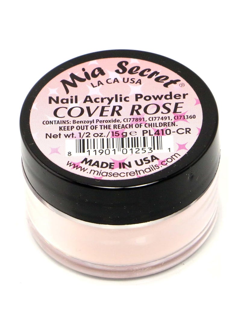 MIA SECRET - Mia Secret Acrylic Powder - Cover Beige/ Pink/ Rose -0.5ozMade in USA (Rose) - Image 1