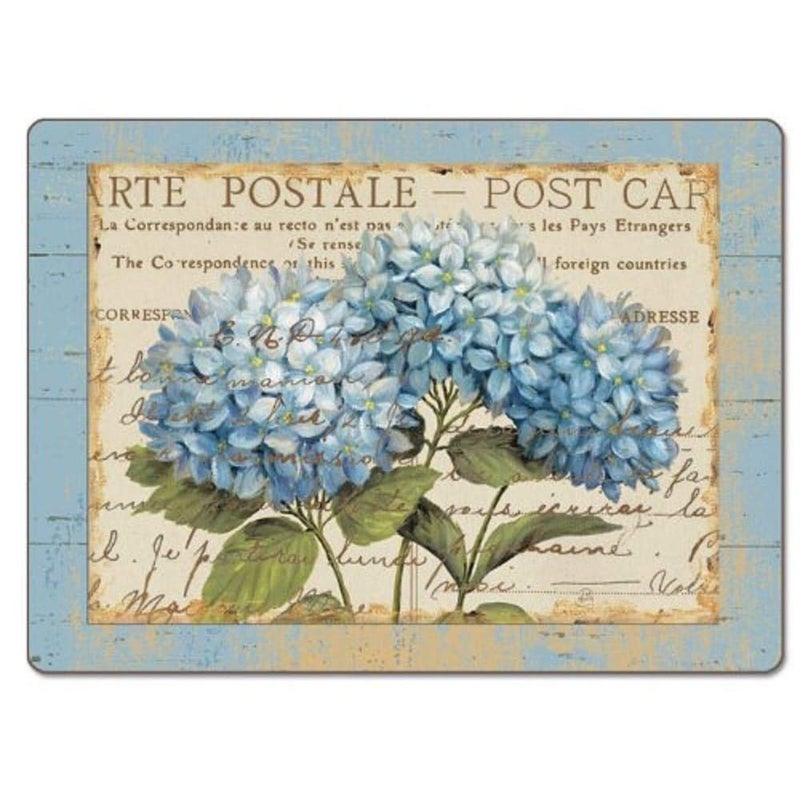 Counterart Blue Hydrangeas Hardboard Placemat Set of 2