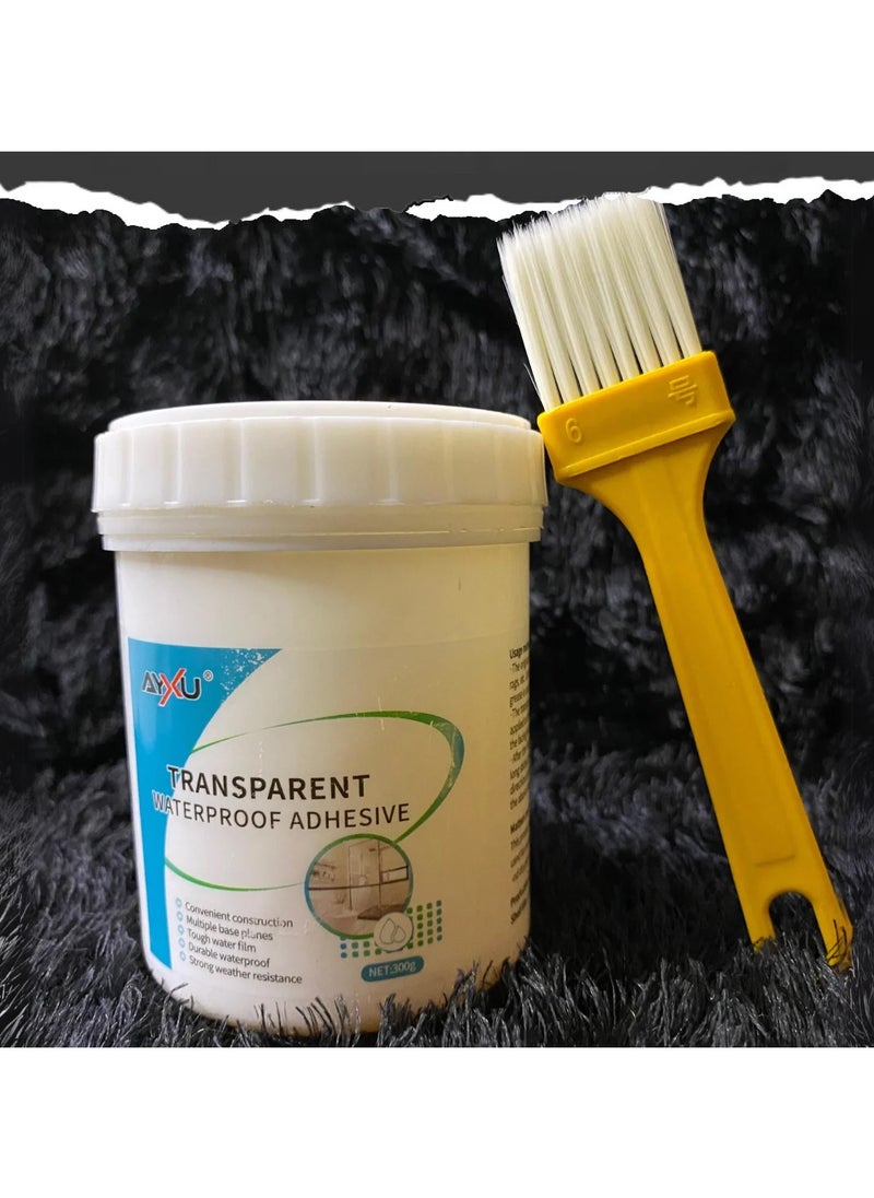 DubaiGallery Waterproof Glue Waterproof Invisible Paste Mighty Repair Adhesive Polyurethane Leak-Proof Coating WithBrush  - Image 1