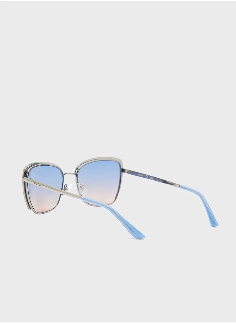 جس Gu0021810W57 Cat Eye Sunglasses