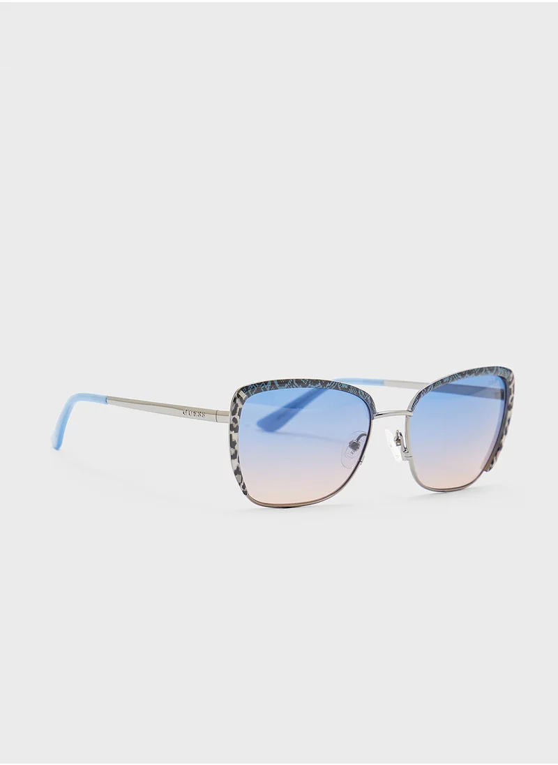 جس Gu0021810W57 Cat Eye Sunglasses