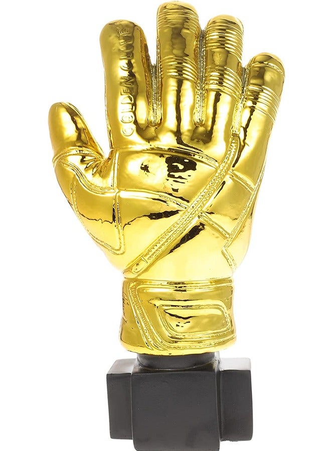 Captaintech Award Trophies Goalkeeper Trophy Gold Glove Trophy Gloves Shape Soccer Match Award Cups for Office School Kindergarten - Image 1
