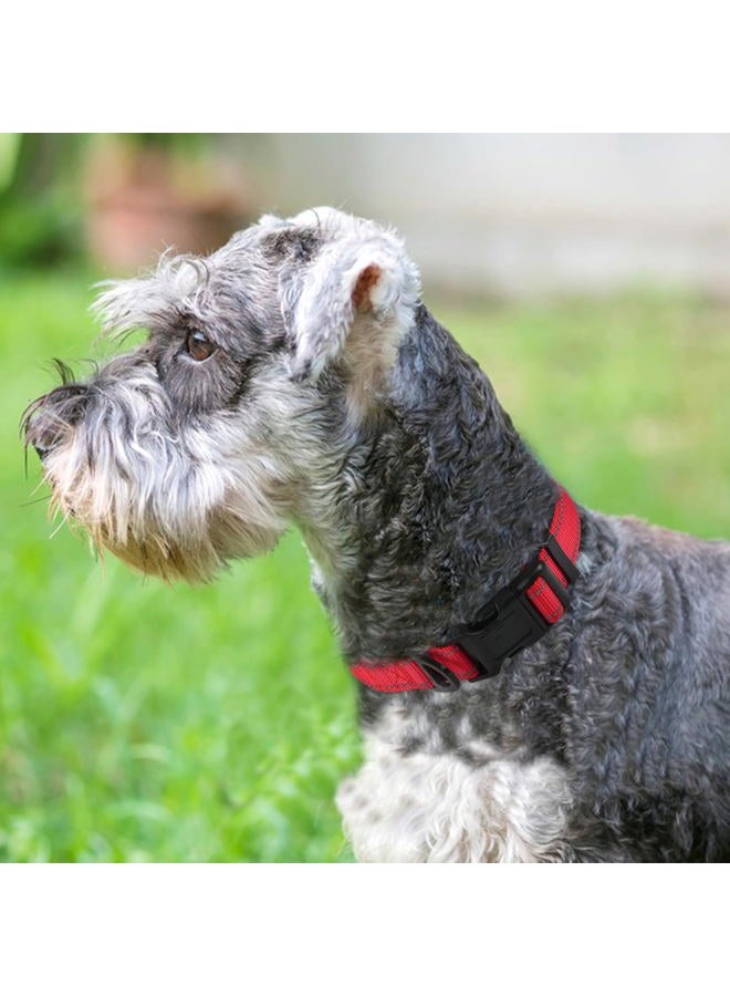 Joytale Dog Collar, Reflective Padded Neoprene Pet Collar, Adjustable Nylon Collars for Small Dogs, S,Red - Image 2