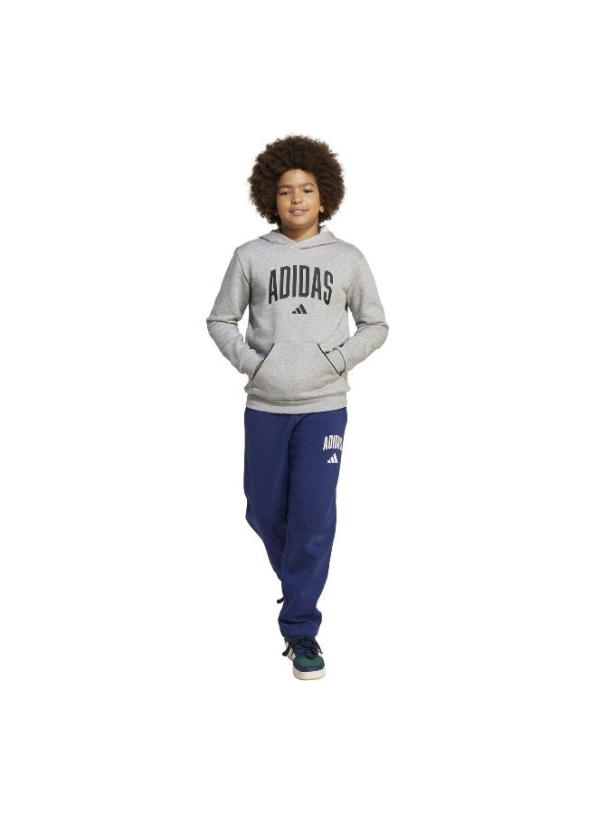 Adidas J Clgt Oh Fl Hd Grey Training Sweatshirts For Junior 7-8Y - Image 4