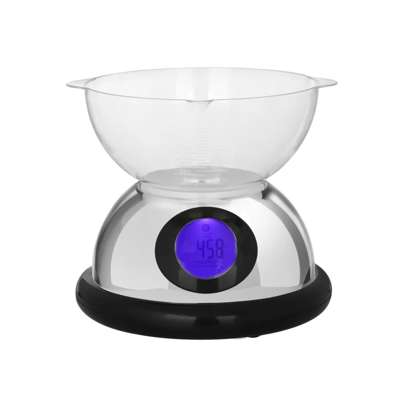 سيمبلي كيتشن Digital Kitchen Scale Trazzi Black Chrome Black And Chrome