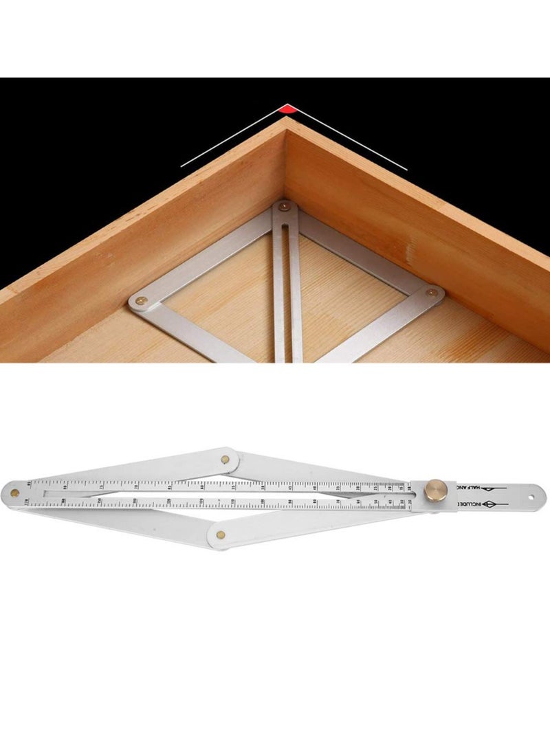 Generic - Stainless Steel Protractor Angle Finder Ruler 0,170 Degrees Universal Goniometer Tool for Carpentry and Ceiling Profiling - Image 1