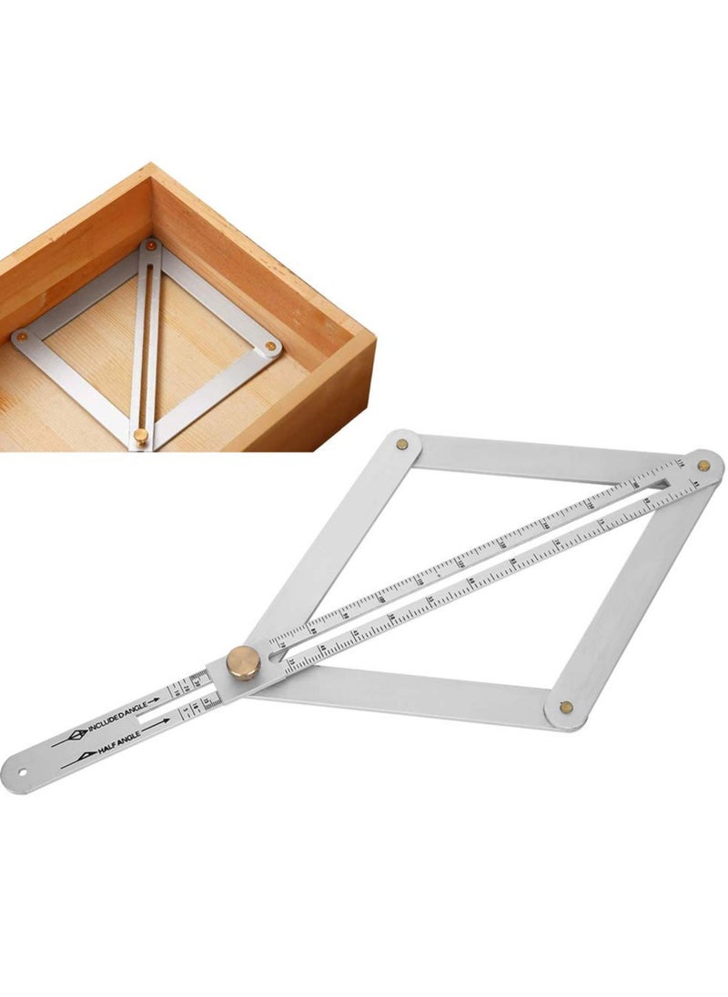 Generic - Stainless Steel Protractor Angle Finder Ruler 0,170 Degrees Universal Goniometer Tool for Carpentry and Ceiling Profiling - Image 1