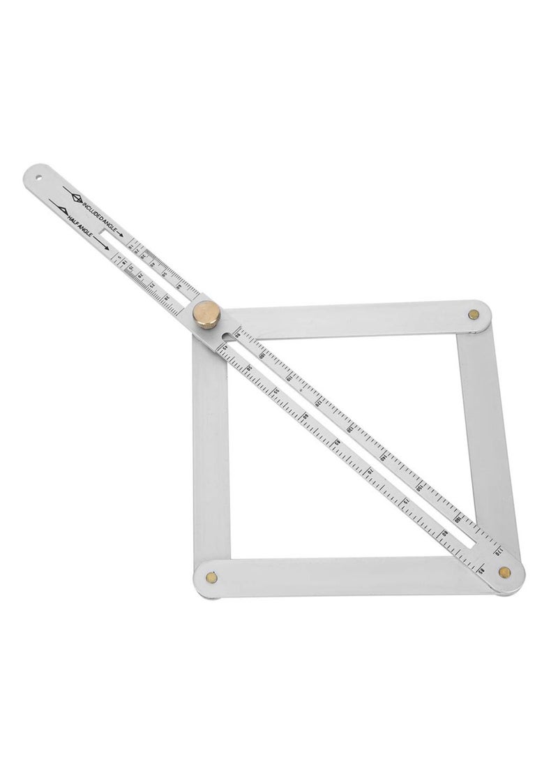Generic - Stainless Steel Protractor Angle Finder Ruler 0,170 Degrees Universal Goniometer Tool for Carpentry and Ceiling Profiling - Image 1