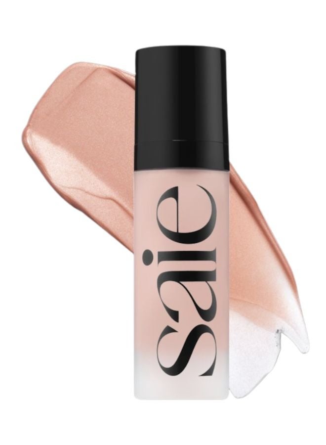 Saie Mini Glowy Super Gel - Roseglow - universal rose gold glow , Lightweight Fresh Highlighter 15ml - Image 1