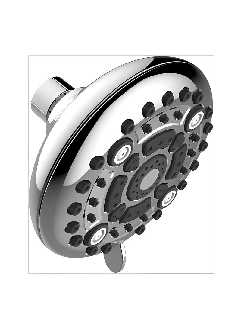 Carnival Carnival ABS 6 inches Adjustable Multi Function (6 Mode) Shower Head For Bathroom | Chrome Plated Finish | Multi Flow Overhead Shower 