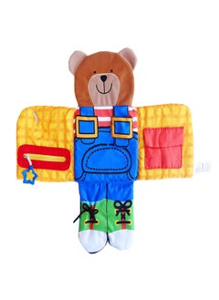 Generic JJOVCE Bear Dressing Zipper Button Three-dimensional Cloth Book Baby Multi-functional Baby Educational Cloth Book Shoes-Color:Xiao Ming-Specifications:Standard  - Image 5