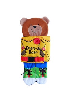 Generic JJOVCE Bear Dressing Zipper Button Three-dimensional Cloth Book Baby Multi-functional Baby Educational Cloth Book Shoes-Color:Xiao Ming-Specifications:Standard  - Image 3