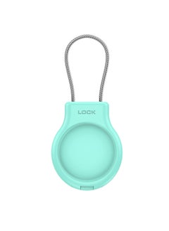For Apple AirTag Protective Case For Apple Tracker PC Security Lock Anti-lost Hanging Buckle Tracker Protective Case-Color:Mint Green-Applicable Models:Suitable For Airtag Locator