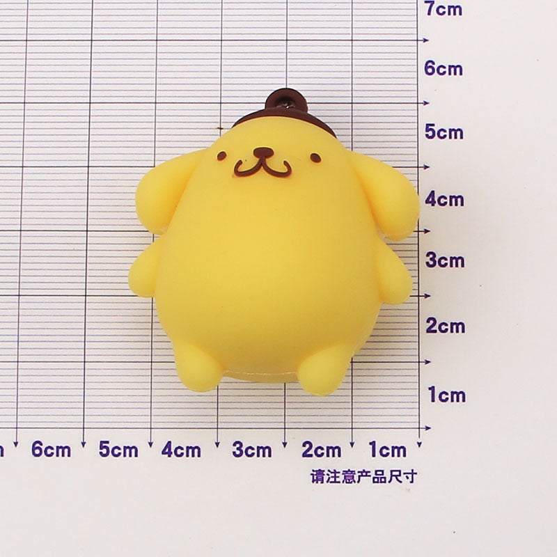 Cartoon pudding Sidi resin cream glue mobile phone case head rope hairpin jewelry diy factory wholesale water cup stickers Pudding Dog Doll 
