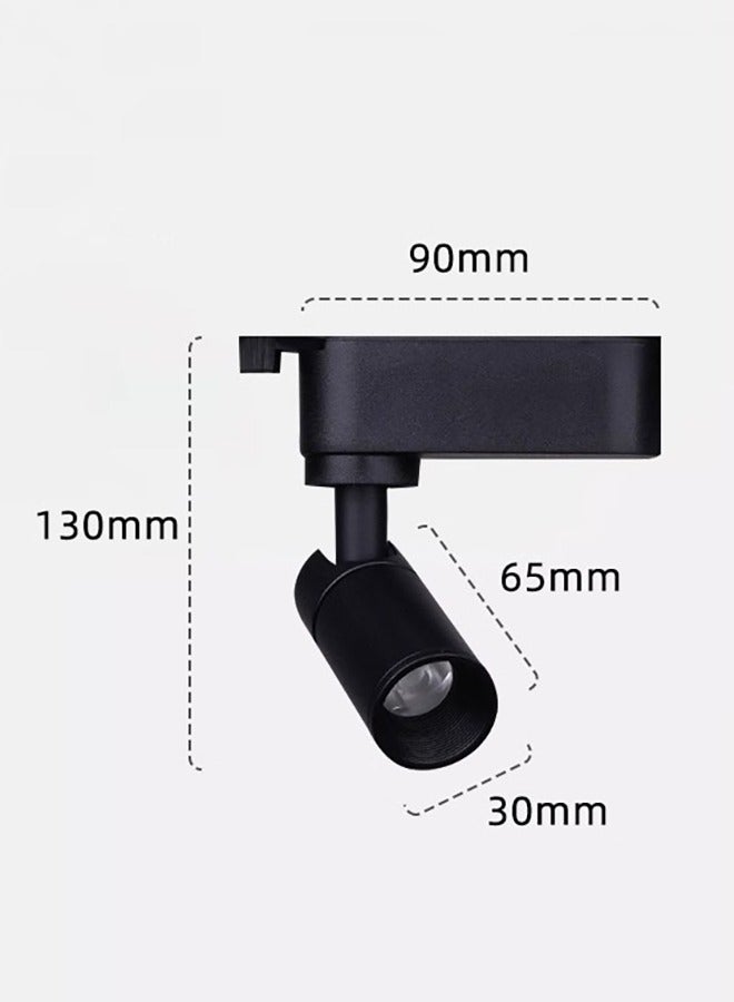 3Watt Ceiling LED Track Lights Wall Mounted Directional Spot Lighting Indoor Accent Lamps For House Decorative With CREE Chip 5° Beam Angle Black 60x11.8CM - Image 4