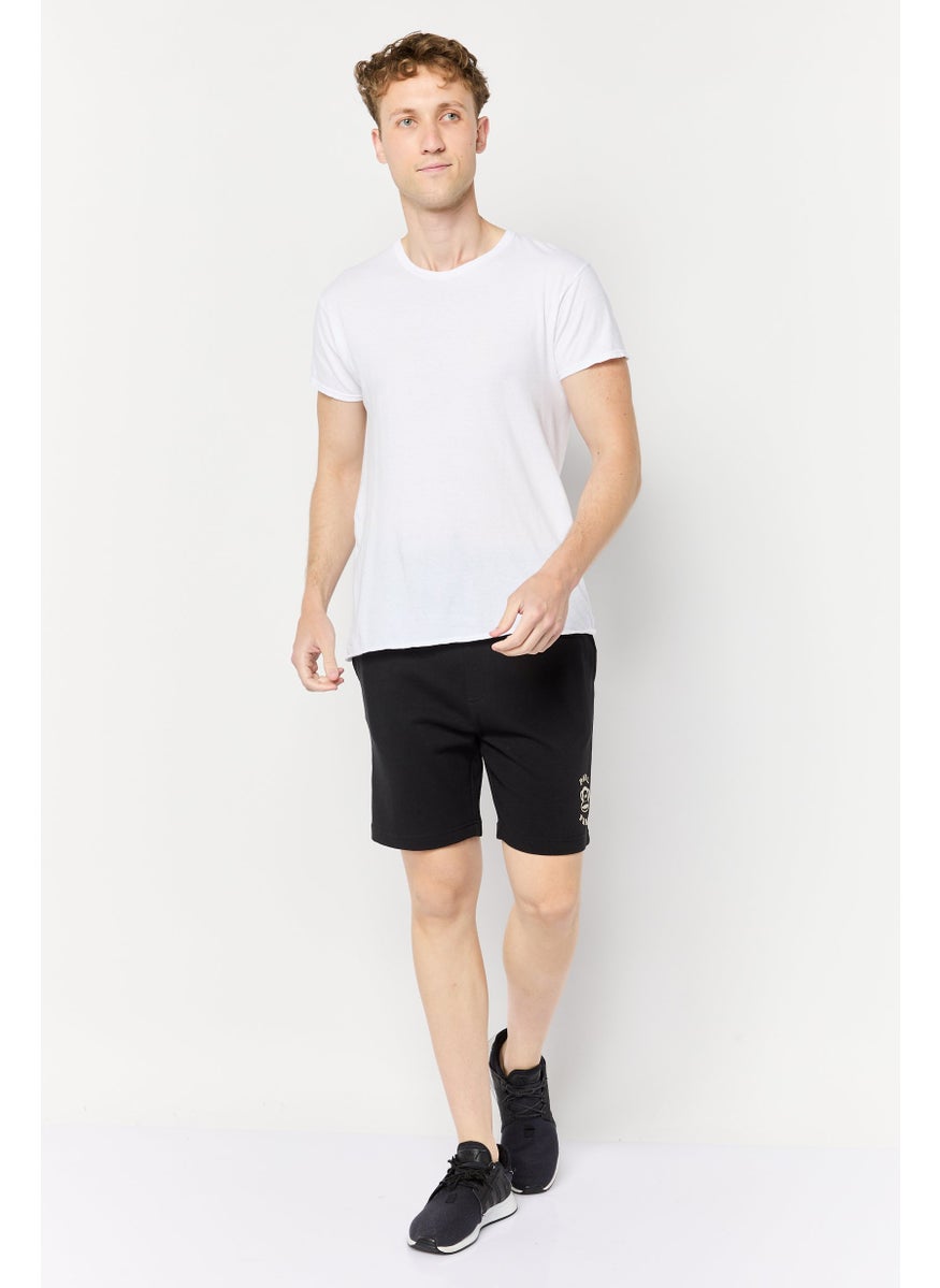 Paul Frank Men Brand Logo Basic Shorts, Black  - Image 2