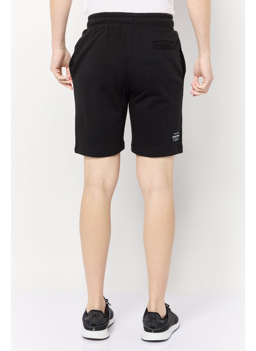 Paul Frank Men Brand Logo Basic Shorts, Black  - Image 3