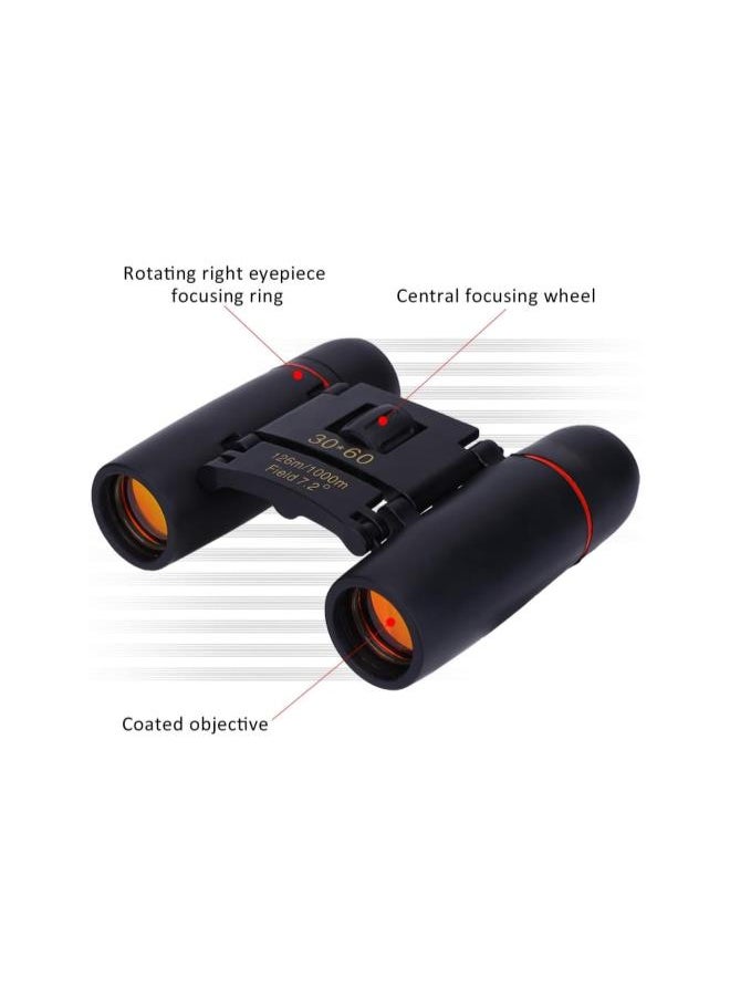 Generic - Binoculars for Adults, 30 x 60 Portable Lightweight Metal Dual focuseding Binoculars with Bag Lanyard for Opera Concert, Travel, Hiking, Bird Watching, Observing Outdoor Scenery, Hunting, Climbing - Image 1