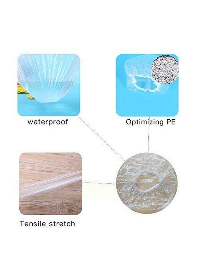 KUDIZE أغطية دش قابلة لإعادة الاستخدام من كوديز أكبر وأسمك مقاومة للماء ومغلفة بشكل فردي لأغطية شعر الحمام للاستخدام في الفنادق والمنتجعات وصالونات الشعر والاستخدام المنزلي محمولة للسفر للرجال والنساء مقاس مجاني (عبوة من 100)  - Image 5