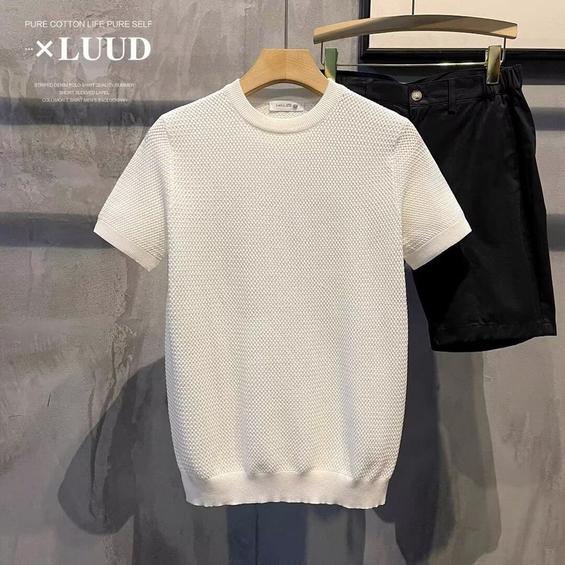 Short-Sleeved T-Shirt Men'S Ins Trendy Brand Hip-Hop Style Round Neck Bottoming Shirt Top Summer - Image 5