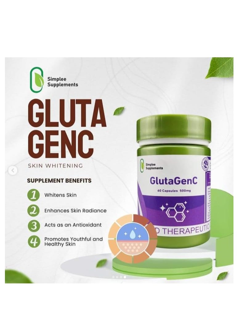 Simplee Supplements Simply Glutathione and Vitamin C Capsules - 60 Capsules  - Image 3