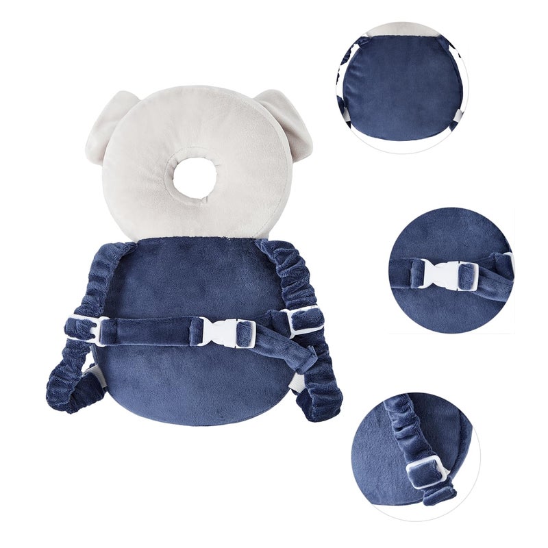 KingCheer Baby Back Potection Toddler Safety Protector Cushion Pad Toddler Backpack for Crawling Walking Adjustable Toddlers Back Safety Pad for Boys and Girls(Elephant) - Image 5