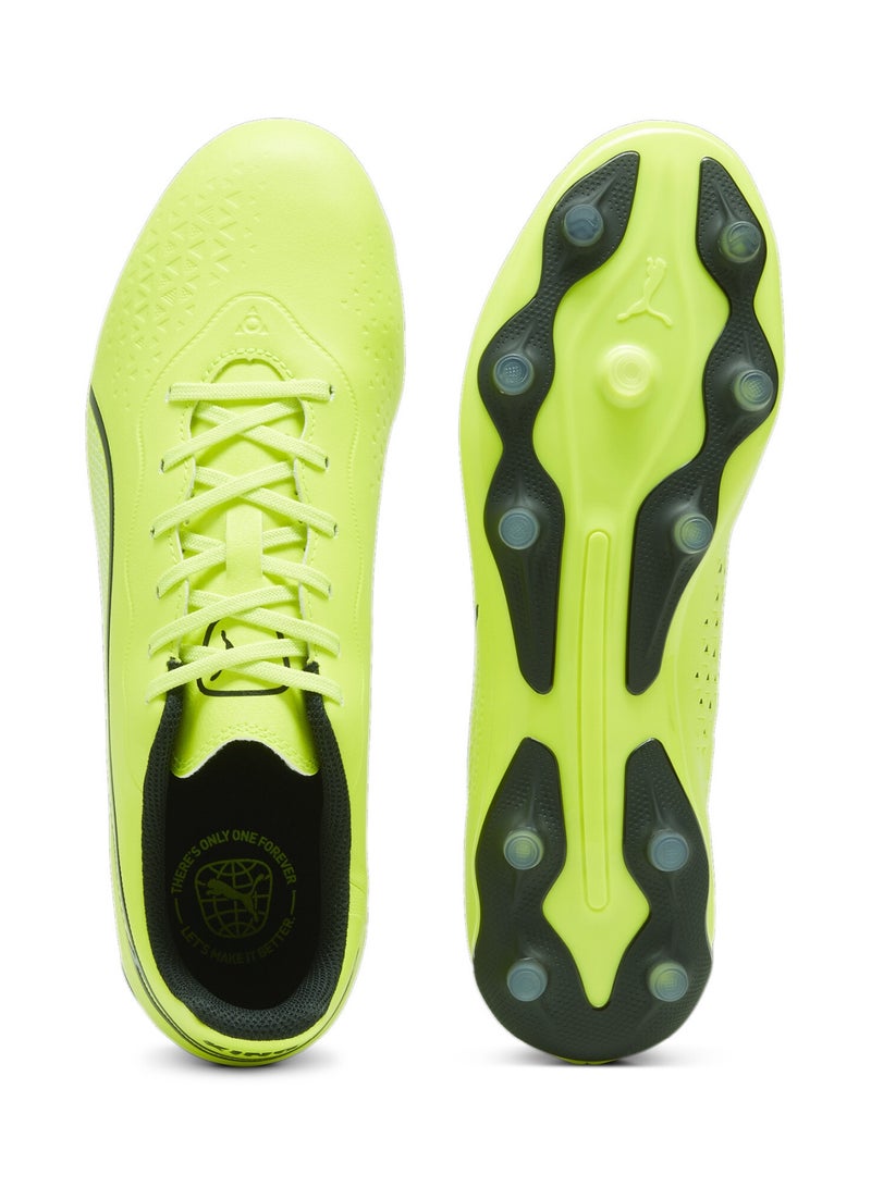 PUMA KING MATCH FG/AG Mens Green Football Boots - Image 4
