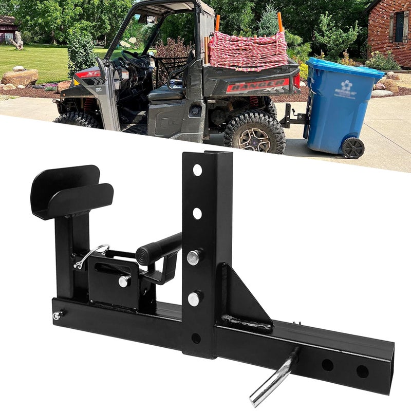 VONLX Adjustable Trash Can Transporter Hitch with Adaper Garbage Can Hauler Towing Hitch Carrier with 2 Hitch Receiver Fits Most Models of TrailersTrucksCarsGolf CartsATVs - Image 2