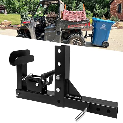 VONLX Adjustable Trash Can Transporter Hitch with Adaper Garbage Can Hauler Towing Hitch Carrier with 2 Hitch Receiver Fits Most Models of TrailersTrucksCarsGolf CartsATVs - Image 1