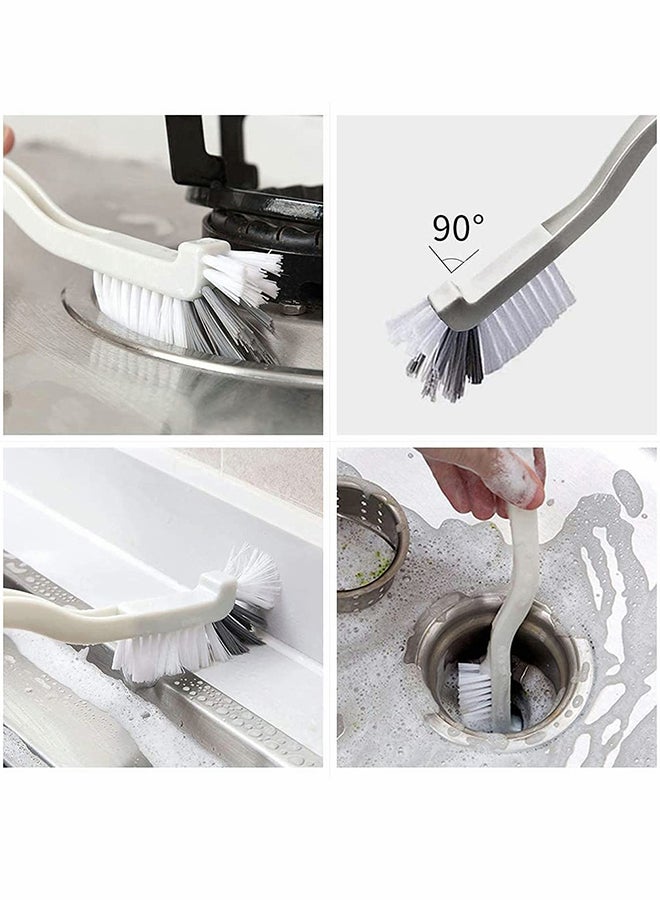 4 Pack Multi-Purpose Cleaning Brush Set for Kitchen Bathroom and More Ideal for Scrubbing Dishes Bottles Shoes and Hard to Reach Corners - Image 5